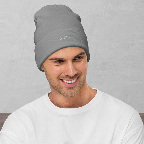 Bestickte Beanie Oscar